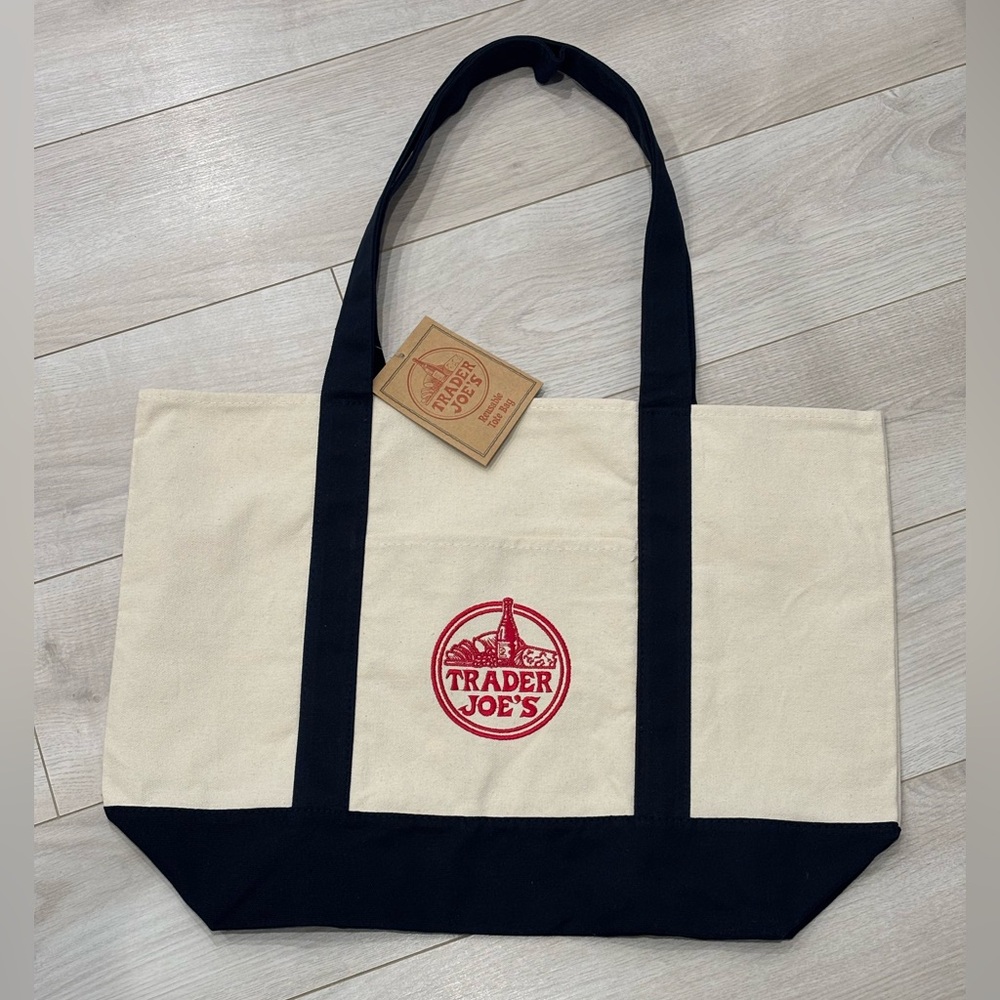 NWT - Trader Joe's Canvas Tote Bag